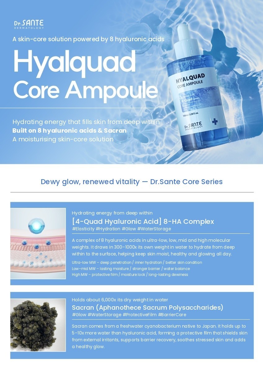 Dr.Sante Hyalquad Core Ampoule 100ml